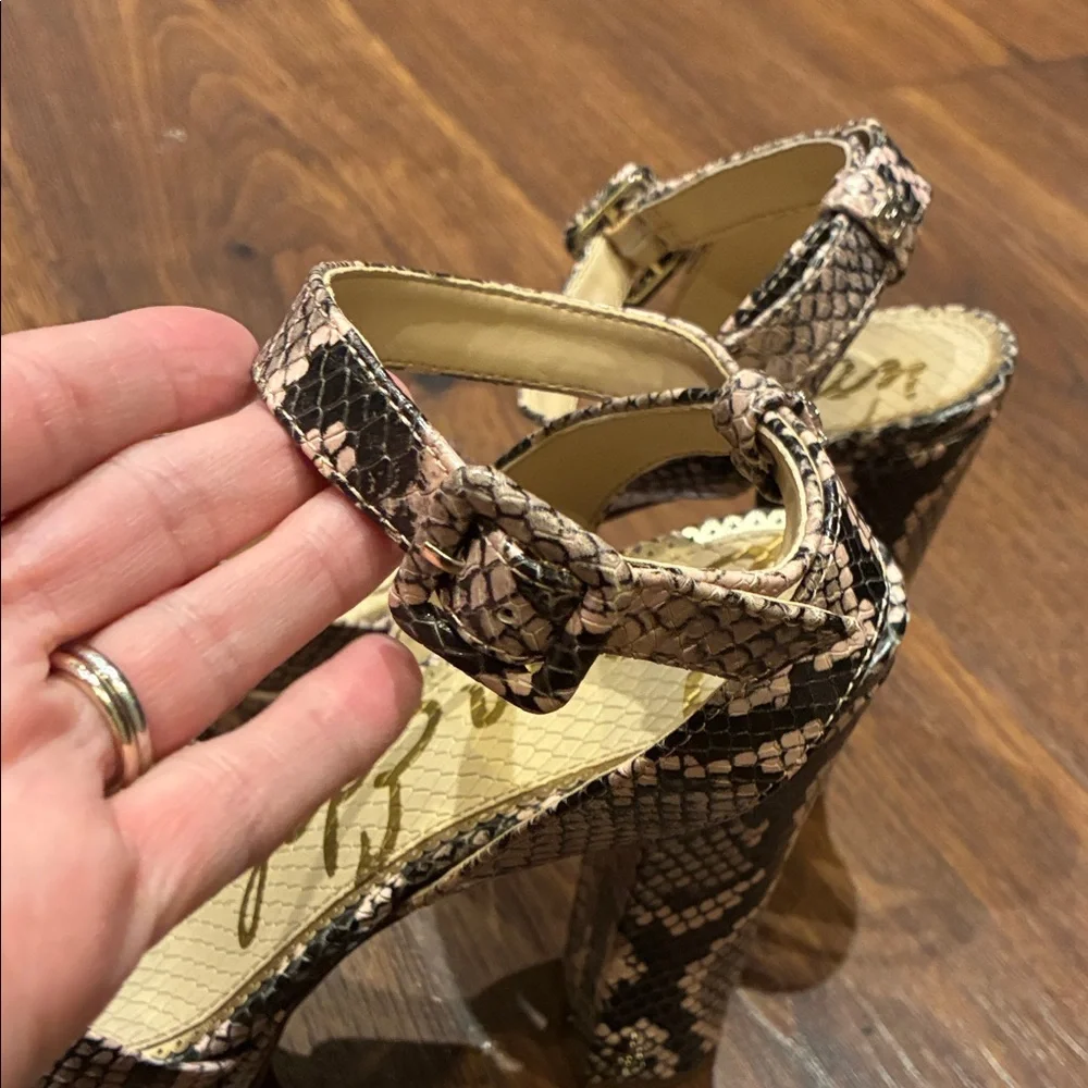 Sam Edelman Snakeskin Platform Heels - Picture 6 of 7